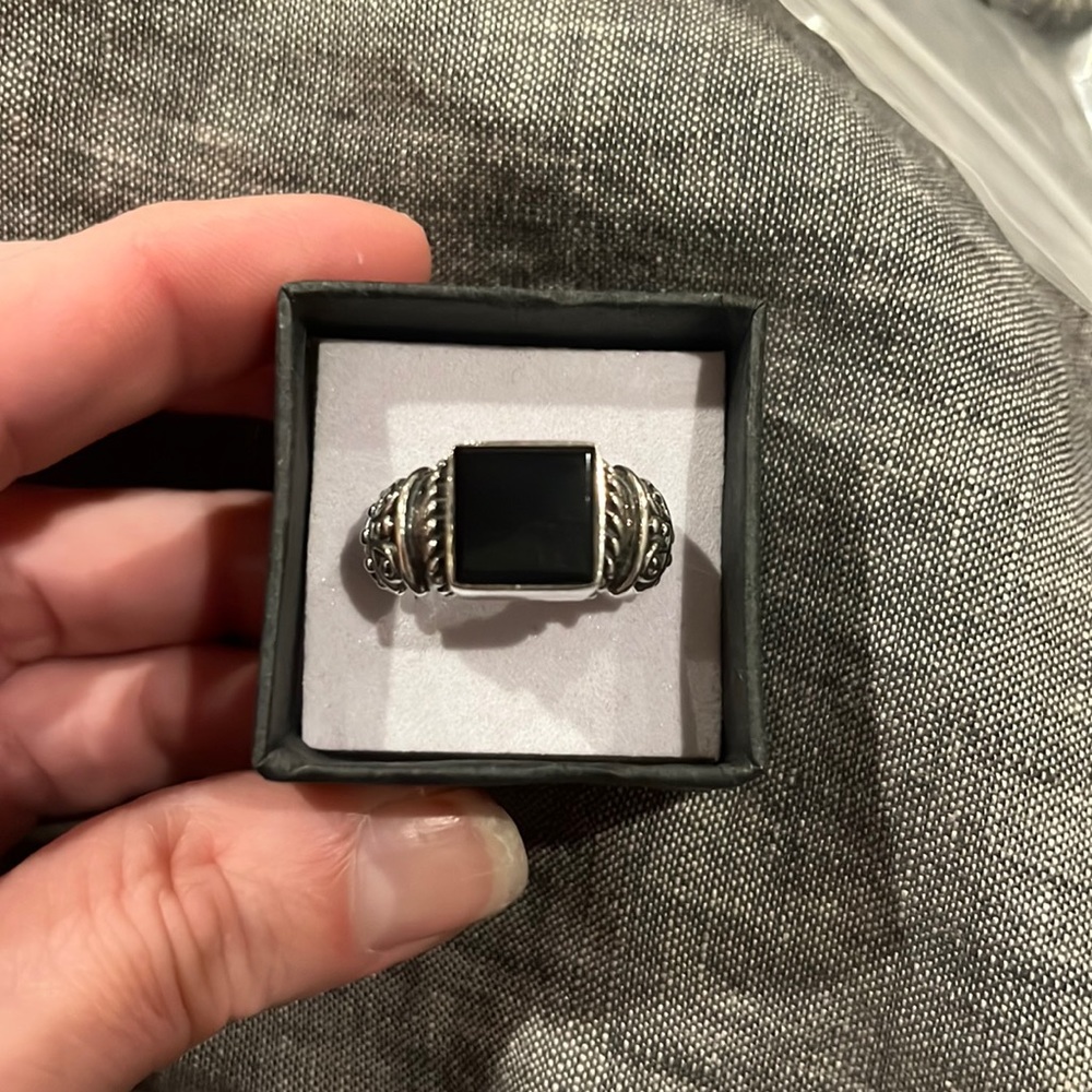Sterling Silver Black Onyx Ring